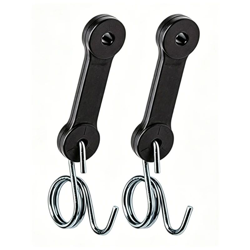Mower Bagger Lock Strap Replacement Flexible Chutes Latches with Spring Hook for Grass Catcher Attachment Repair Set 448A
