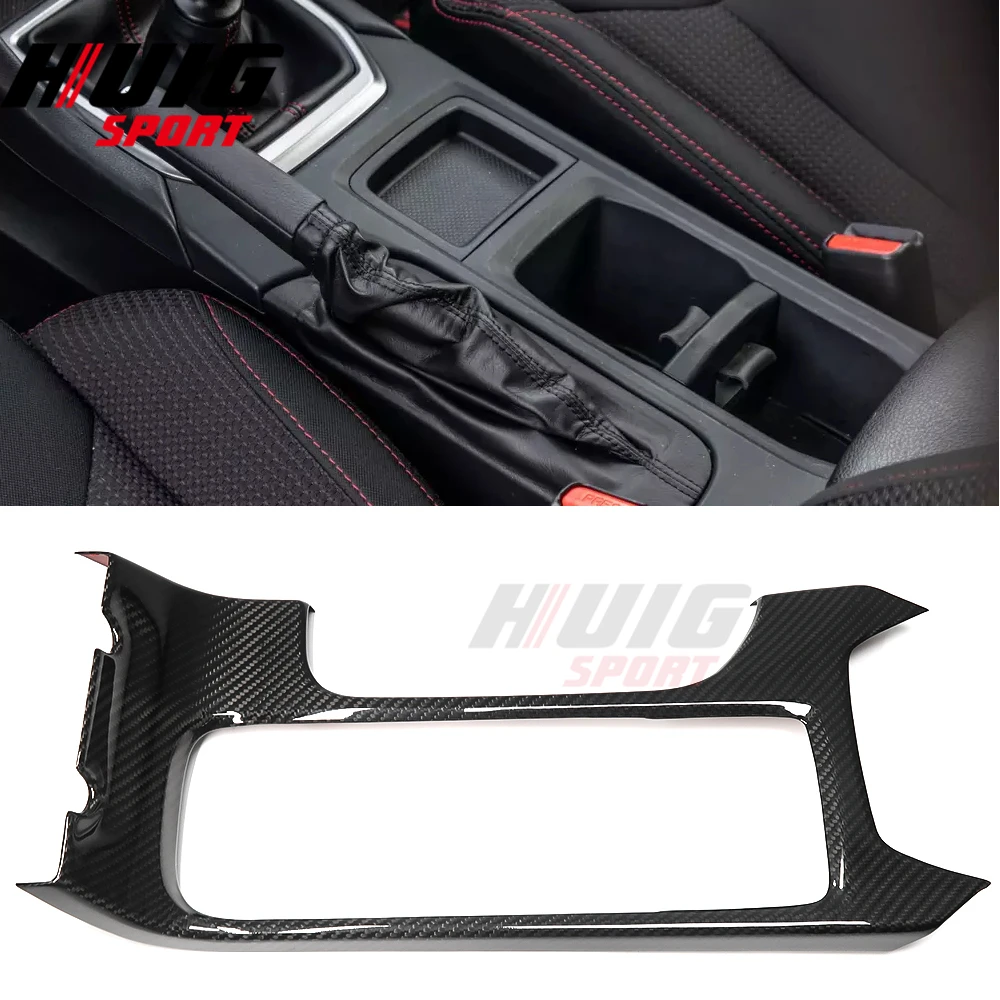 Carbon Fiber Car Interior Center Console Gear Shift Panel Cover Sticker Trim For Subaru WRX S4 STI VB 2022 2023 2024 Accessories