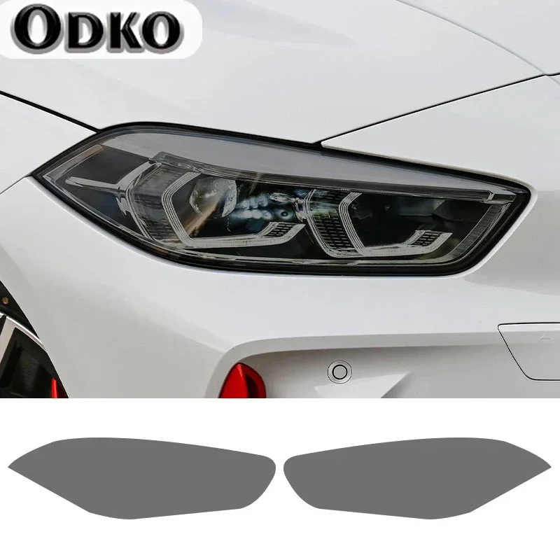 

Smoked Black TPU Sticker Car Headlight Protective Film For BMW F40 F22 F44 F30 F31 G20 F34 F32 F36 F10 G30 F06 F07 F12 F01 G11