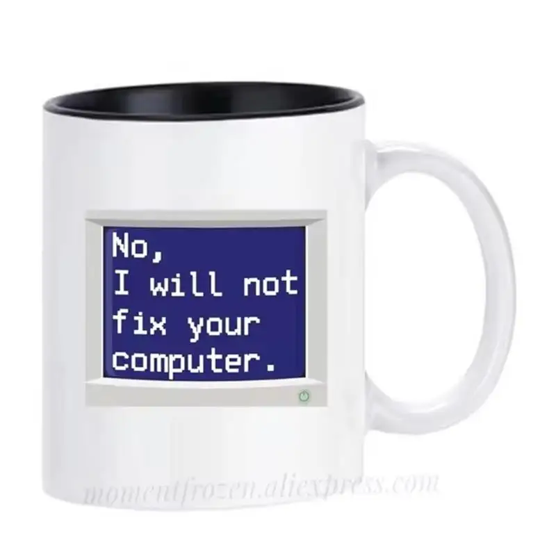 Tazas programadoras de computadora Geek Nerd, té, leche, cacao, café, tazas de viaje de cerámica Mugen, vasos, calcomanías para el hogar, regalos para amigos