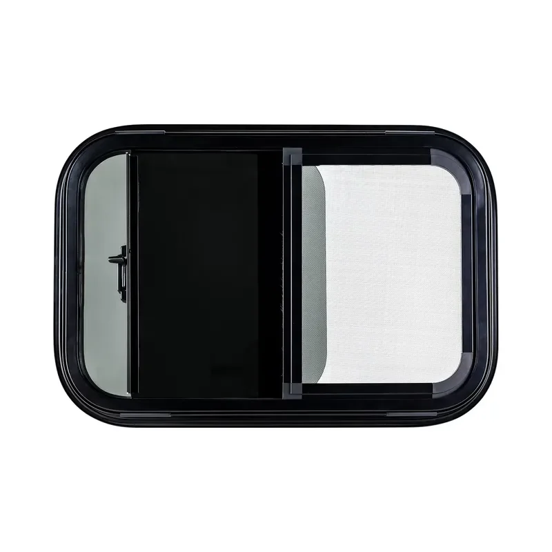 4mm Tempered Glass Window for RV Camper Car Aluminum Alloy Frame Fixed Side Window EMARK DOT Certified Recreational Vehicle