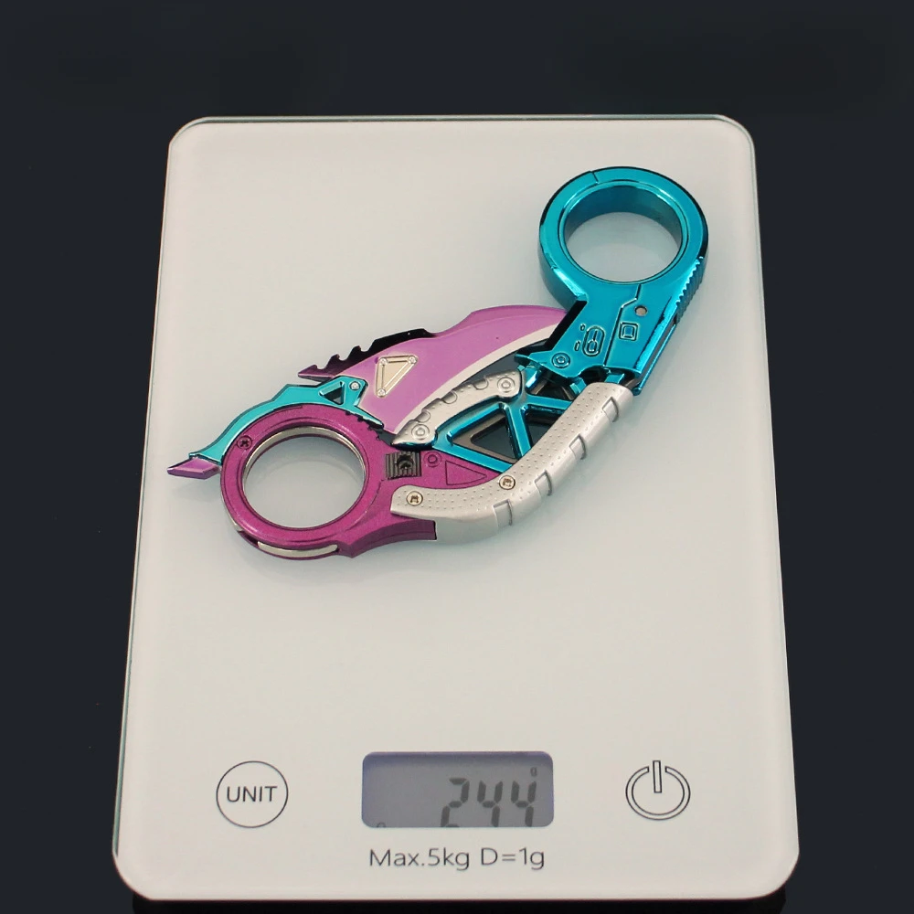 ゲーム周辺機器の爪ナイフ、完全な金属製の手工芸品の武器モデル、収集可能な机の装飾品、安全な男の子のおもちゃのギフト、頂点の伝説、家宝、18cm