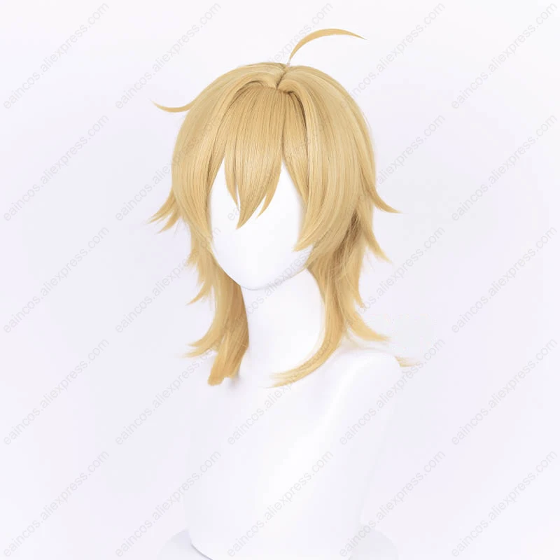 ES Hakaze Kaoru Peluca de Cosplay, pelo sintético resistente al calor, cuero cabelludo simulado, 40cm