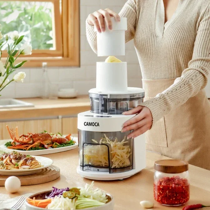 Groentesnijder voor thuiskeuken, vleesschijfjes en flarden, volautomatische aardappelflarden, knoflookpoederslijpmachine