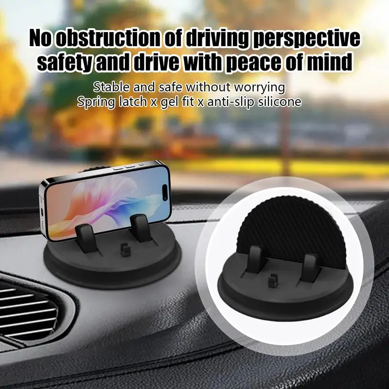 자동차 대시 휴대폰 거치대, 360 도 조절 가능, 휴대폰 거치대, 휴대용 미끄럼 방지 흡입 컵, 케이블 관리