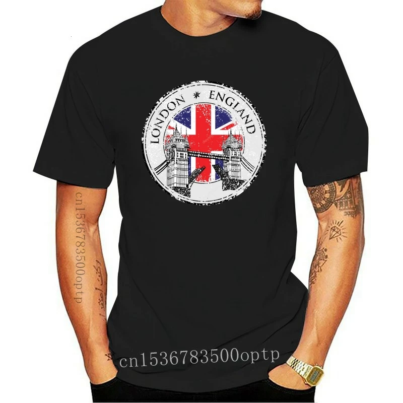 Tee Clothing Vintage London England T Shirt UK British Souvenir Gift 1891