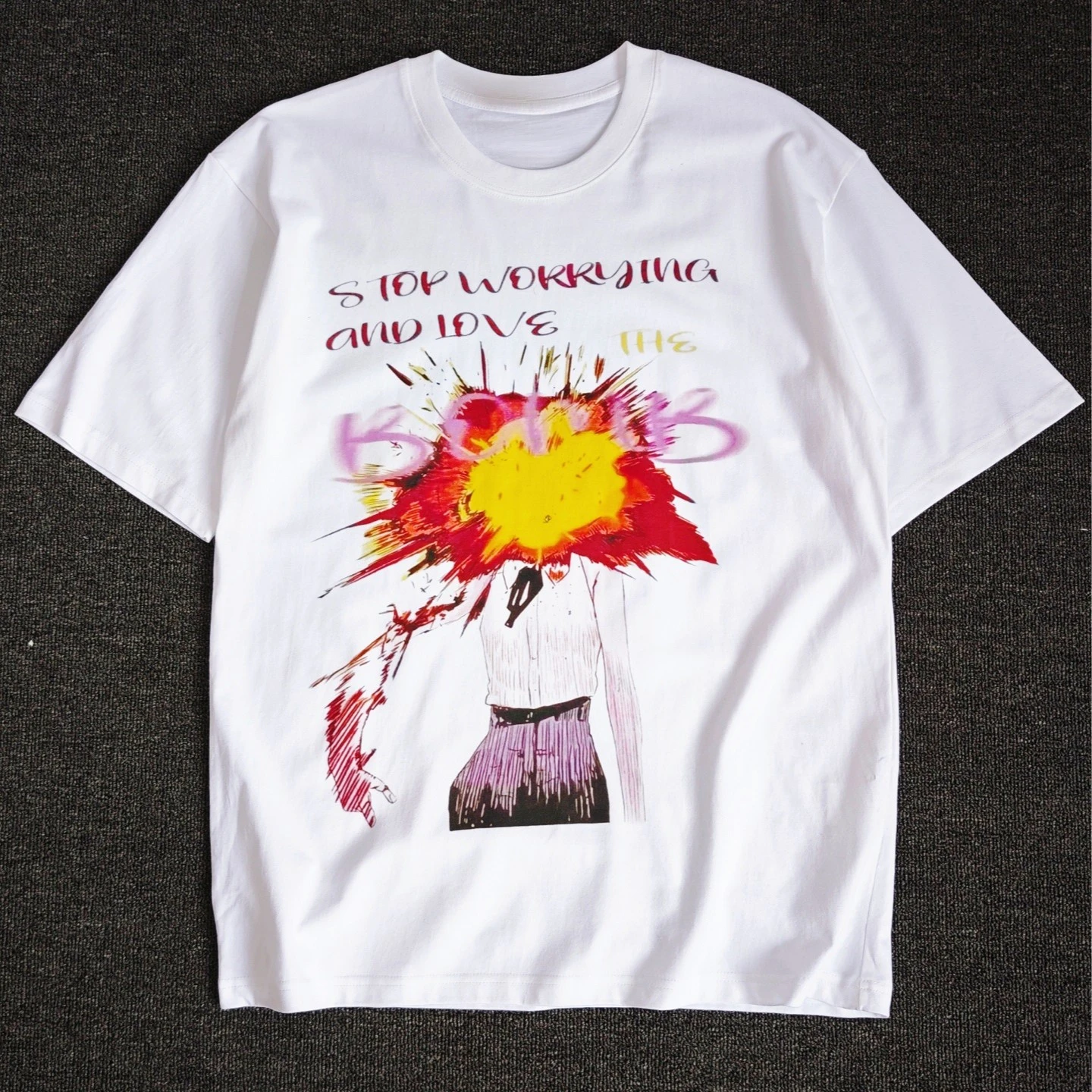 Top Chainsaw Anime 2D Casual Shirt Y2K Trendy Casual Shirt for Non-mainstream Couples - Loose and Trendy Design