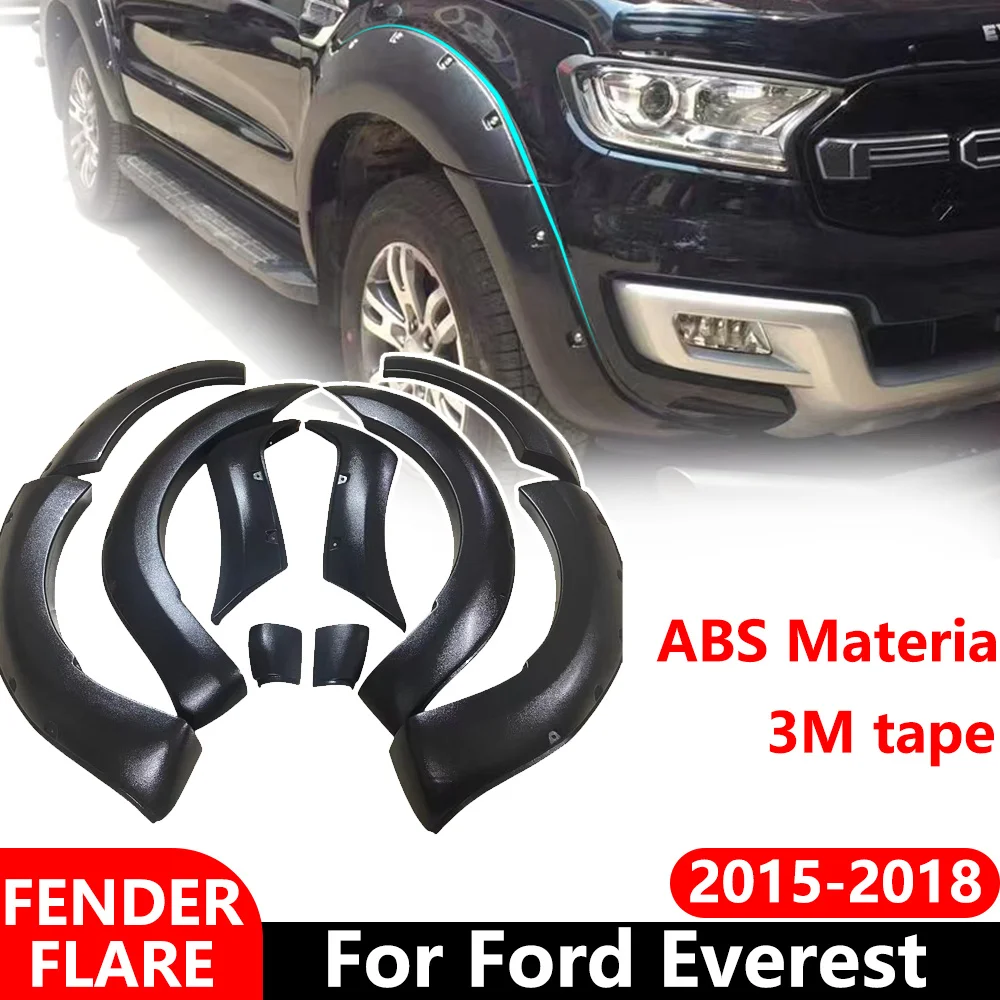 

Wheel Arch Protector Fender Flares For Ford Everest 2015-2018 Mudguard No Drilling Required 4X4 Pickup Off-Road Car Accessories