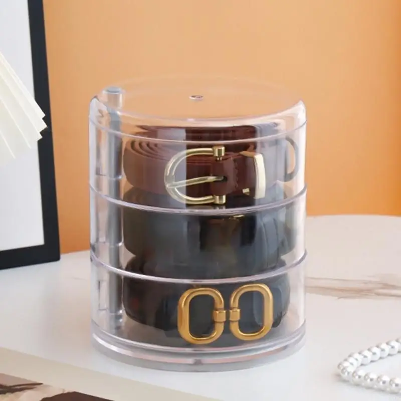 Stackable Rotating PP Plastic Storage Container For Home And Office Use 55KF