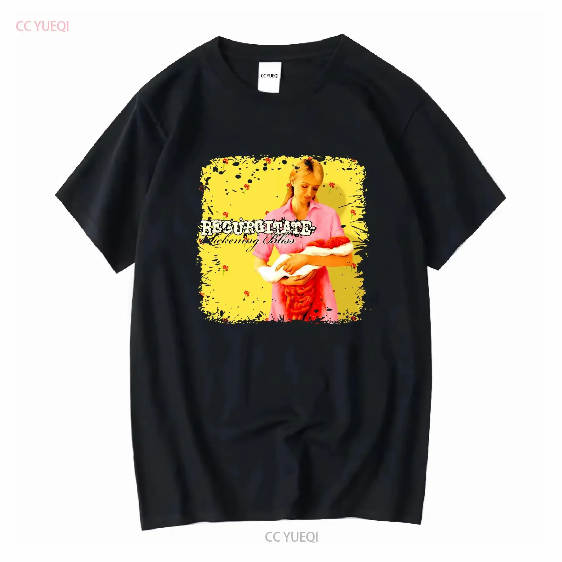 T-shirt vintage délavé avec logo du groupe suédois Goregrind, motif graphique homme légèrement extensible, taille S-4XL, neuf avec étiquettes (NWT)