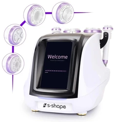 S-SHAPE Ultrasonic 30K Cavitation Machine EMS EL Anti-aging Vacuum Radio Rrequency Skin Tightening Body Slimming Machine2024