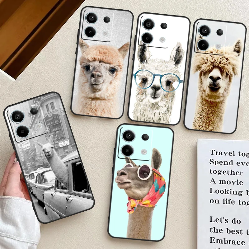 Lama Llama Alpaca Case For Redmi Note 13 Pro Plus 12 11 10 9 Pro 9S 10S 11S 12S 10A 9C 10C 12C 13C Back Cover