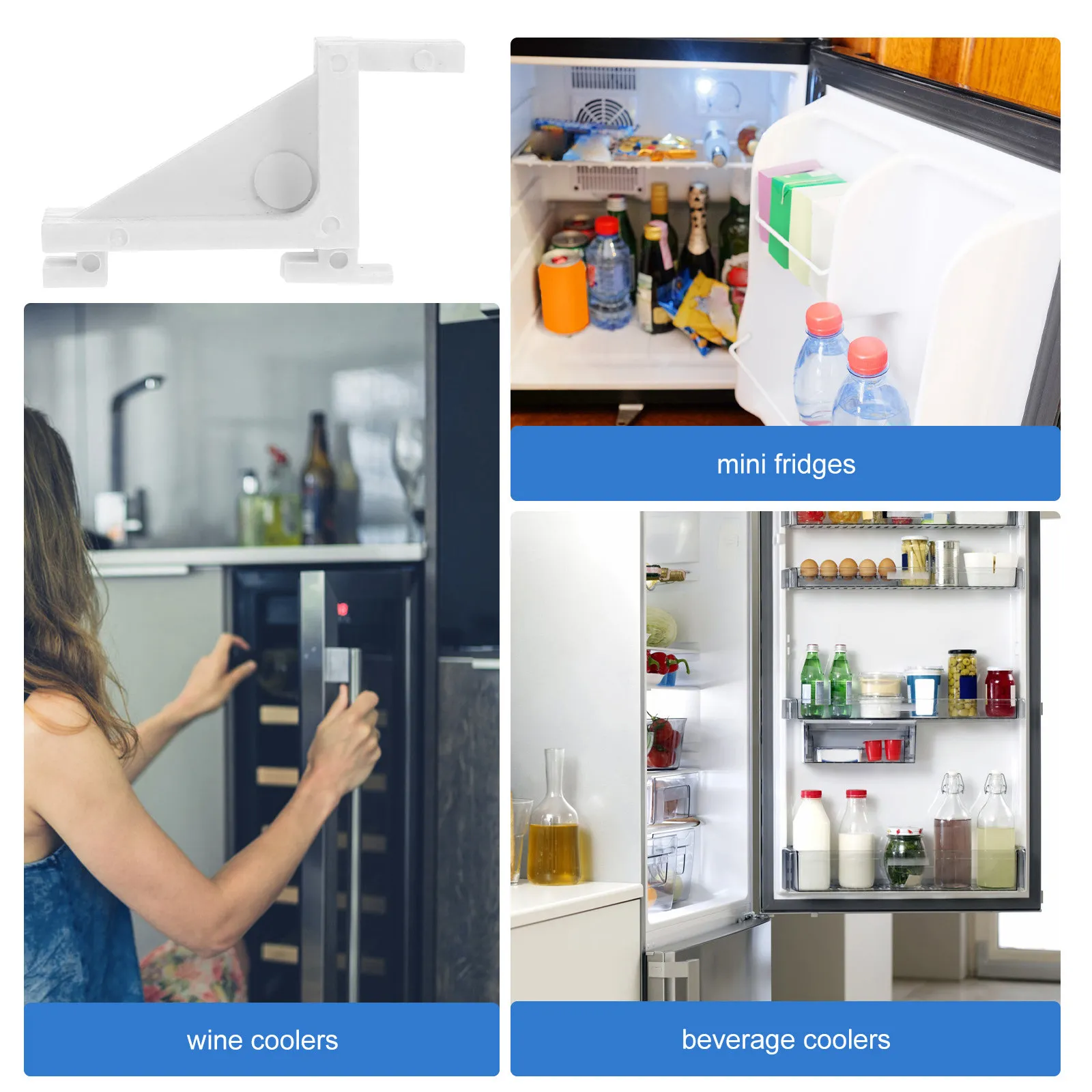 10 Pcs Shelving Shelf Clip Freezer Support Clamps Refrigerator Bracket Fridge Clips