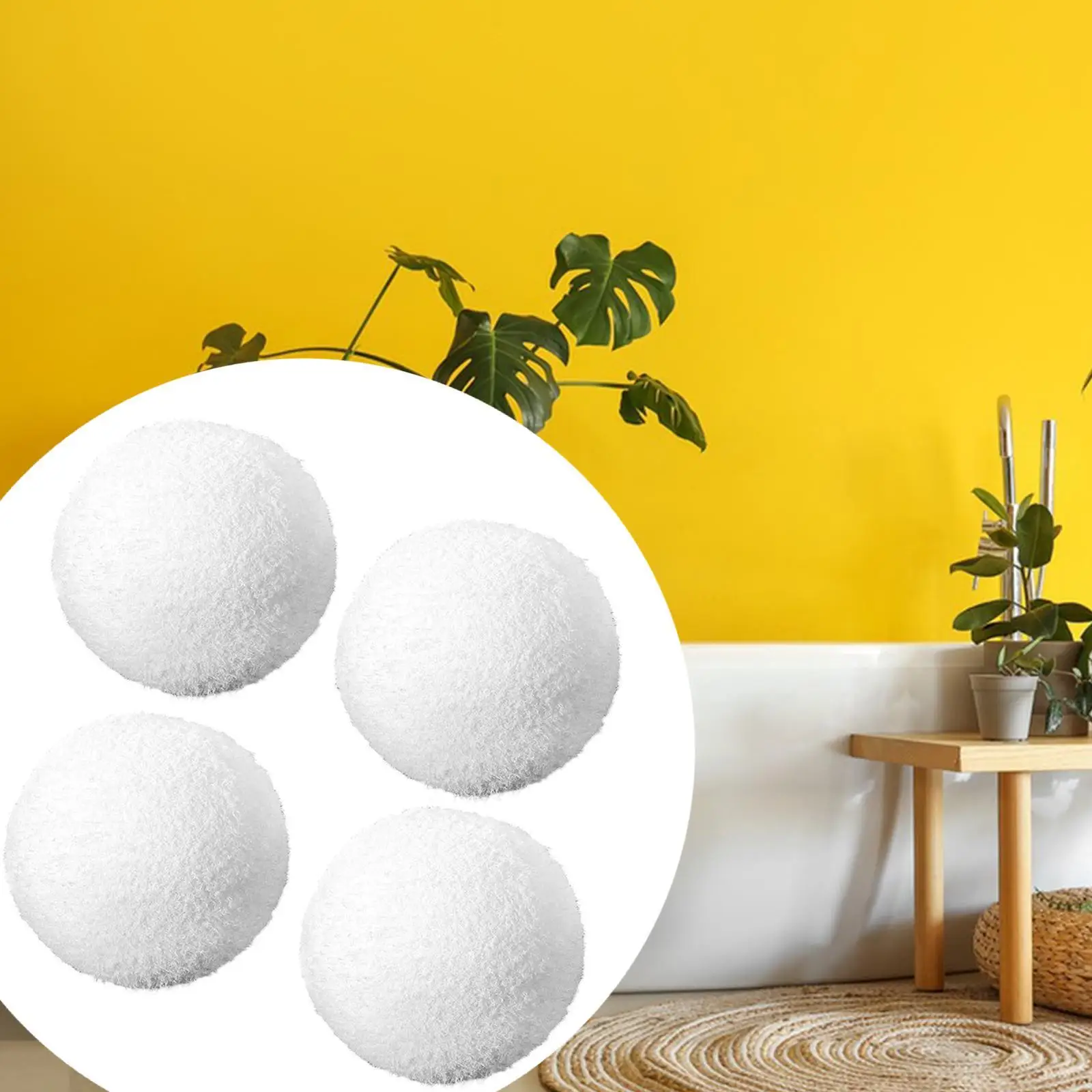 Banyo Merkezi Temizleme Sıcak Küvetleri Yüzme Havuzu için 4x Sünger Köpük Topları 3 inç