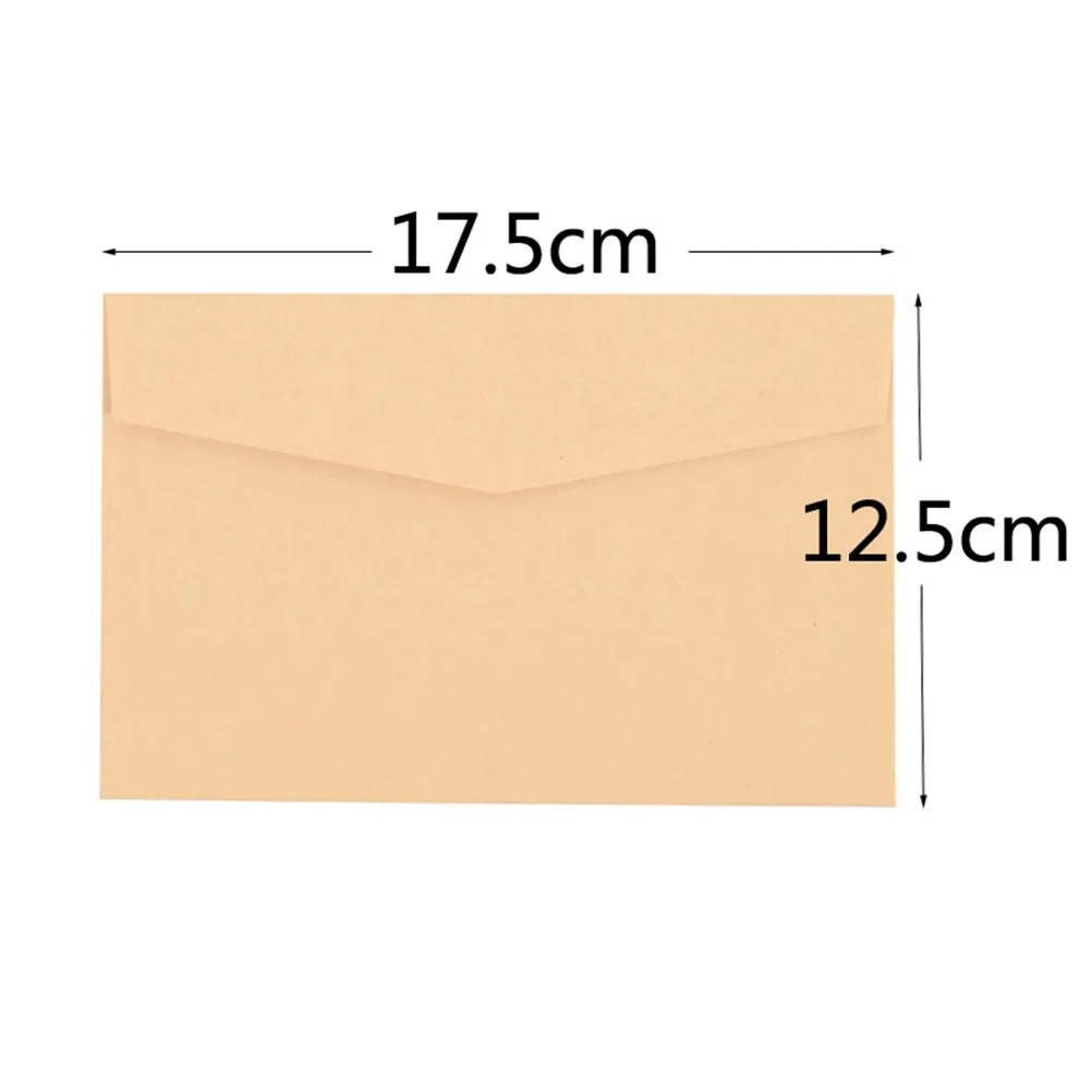 

24 Pcs Kraft Paper Envelopes Greeting Cards Postcard Stationery Elegant Appearance Baby Shower Graduation Party