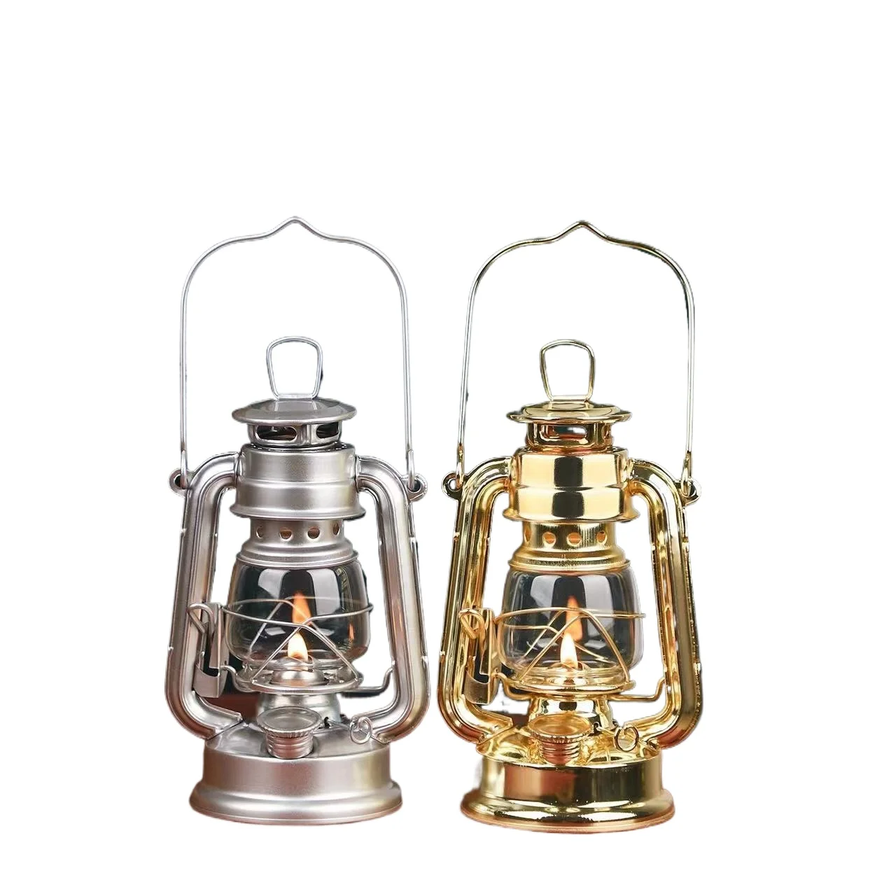 

Electroplating Imitation Gold Copper Plating Kerosene Camping Lighting Lamp