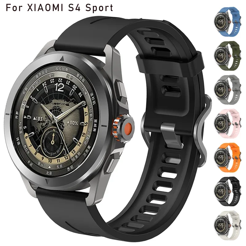 Original Silicone Strap For Xiaomi Watch S4 Sport/S3/S2/S1 Pro Sports Band For Xiaomi Watch Color 2 22MM Bracelet Accessories