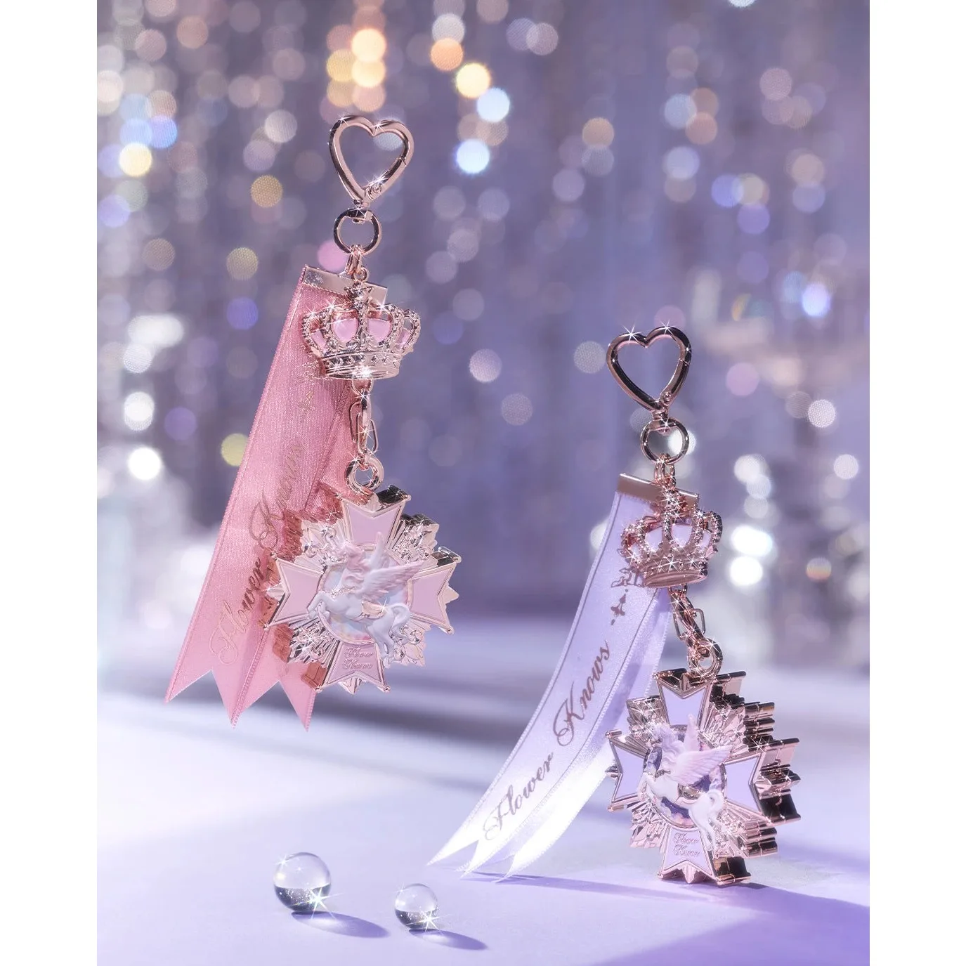 Flower Knows Bonnie Garden Lipstick Pendant Knight Unicorn Pearl Shell Highlighter Sweetheart Bear Powder Pendant