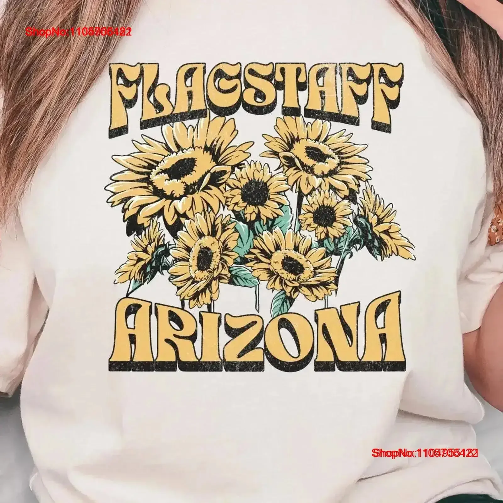 Flagstaff Arizona T Shirt Lake Mary Ashurst vintage Washed Stretched Versatile Top For Everyday Wear Slightly Breathable Casual