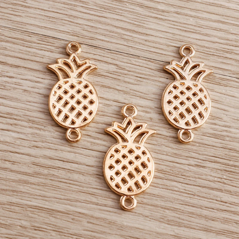 Tusember 20 Stück Legierungs-Pflanzenanhänger, Metall-Blatt-Blumen-Baum-Charms für Schmuckherstellung, Ohrringe, Halsketten, DIY-Armband-Zubehör – Detail 20