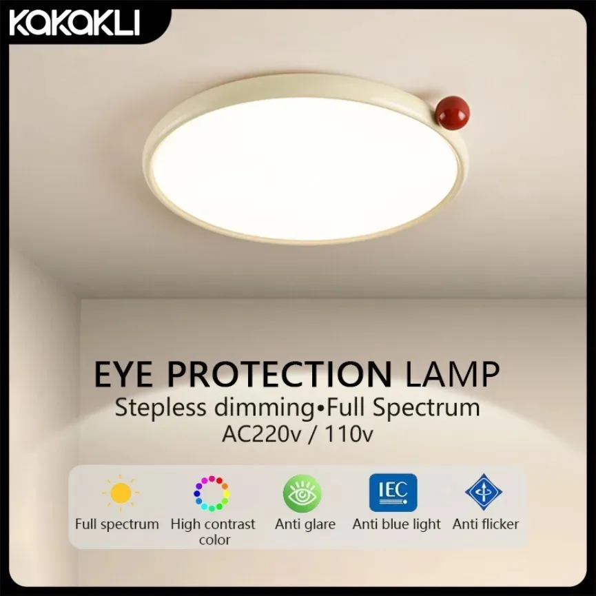 

Nordic LED Ceiling Light Bedroom Cream Wind Flying Saucer Lamp Living Room Kitchen Dining Room Hotel Interior Decor Pendent Lamp