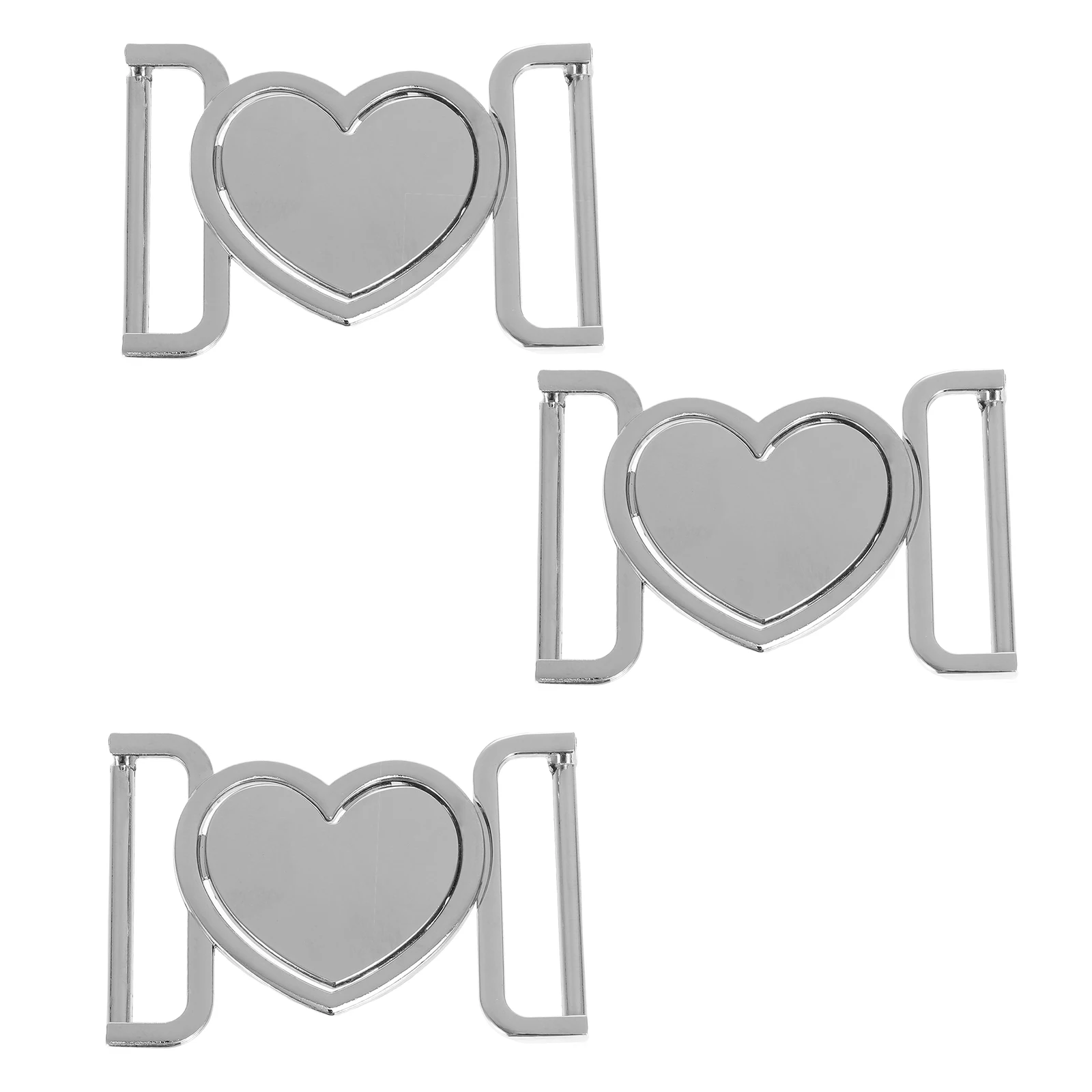 

3 Pcs Zinc Alloy Buckles Lightweight Durable Belt Connector for Coats Jackets Waistband Decorative Hardware Easy Replacement