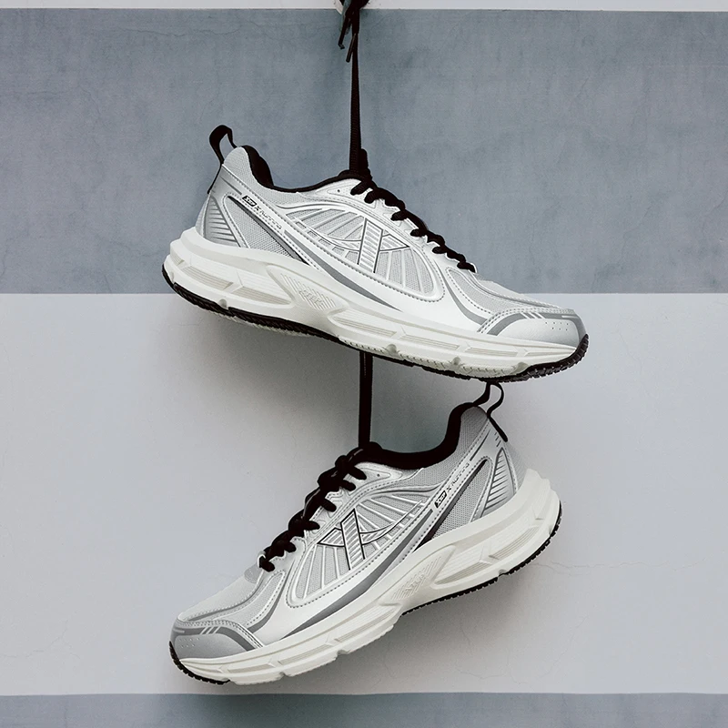 Xtep juechen 6.0-男性用のビンテージスタイルのランニングシューズ,衝撃吸収スニーカー,レジャースニーカー,毎日,春,875119110027, 2025