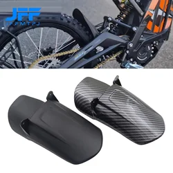 Para Sur Ron Light Bee protector de choque trasero de motocicleta cubierta antipolvo guardabarros accesorios de fibra de carbono Motocross para bicicleta eléctrica Surron