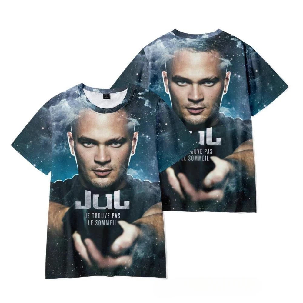 New Rapper JuL 3D Print T-Shirts Men's Women Casual Short Sleeve T Shirt Oversized Hip Hop Tees Harajuku Y2k Tops Kids Clothing view 5