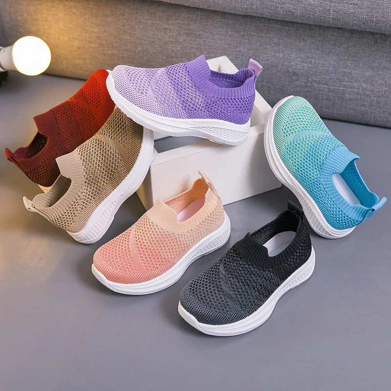 Image of 2026 Baby-Schuhe Rutschfest Atmungsaktiv mit Gummisohle für Kinder Mädchen Jungen Mesh-Schuhe Weiche Sohle Hausschuhe