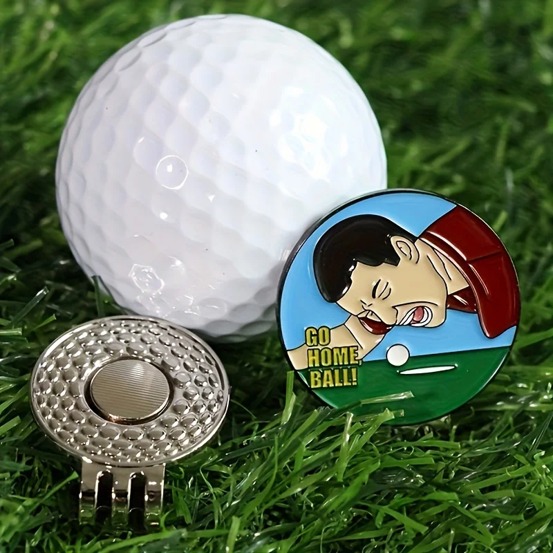 Marcador de pelota de Golf de Metal Premium para hombres y mujeres, accesorios de Golf duraderos y magnéticos para gorras, horquilla verde lista,