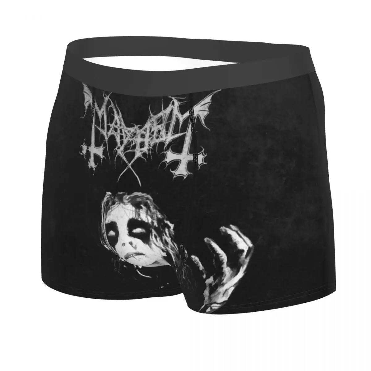 Custom Male Fashion M-Mayhems Brand Music Punk Rock Hot Underwear Death Boxer Briefs Soft Shorts Panties Underpants