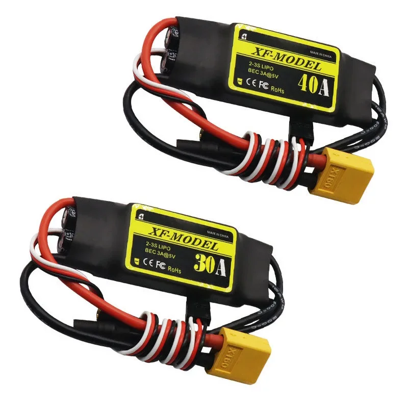 1pcs XF30A XF40 30A 40A Brushless ESC T / XT60 Plug For SU27 RC Airplane EPO Fixed Wing For Rc Quadcopter Drone Model