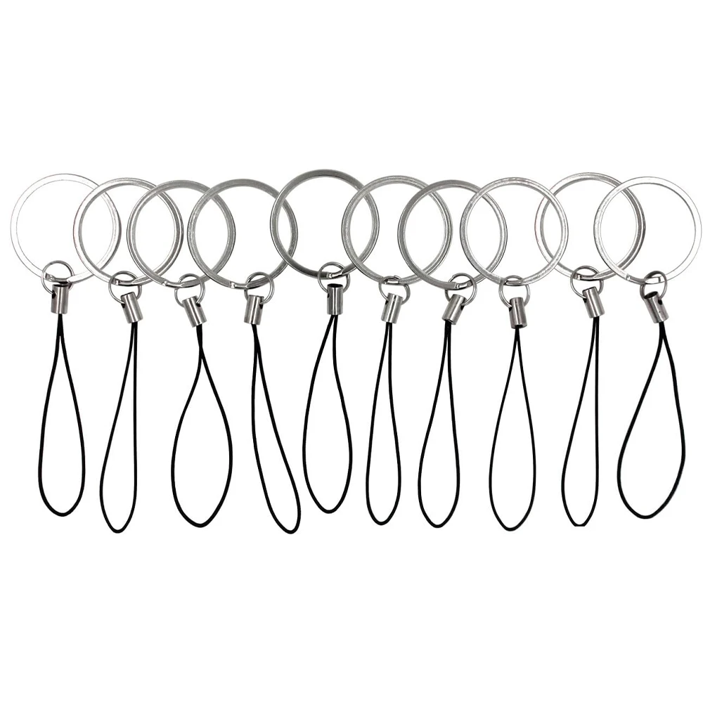 

10 шт., вешалка для телефона, зажимы для ключей, сумка, брелок для ключей, ремешок для телефона с кольцом для ключей для MP3-плеера, USB-накопитель, брелок для ключей, подвески
