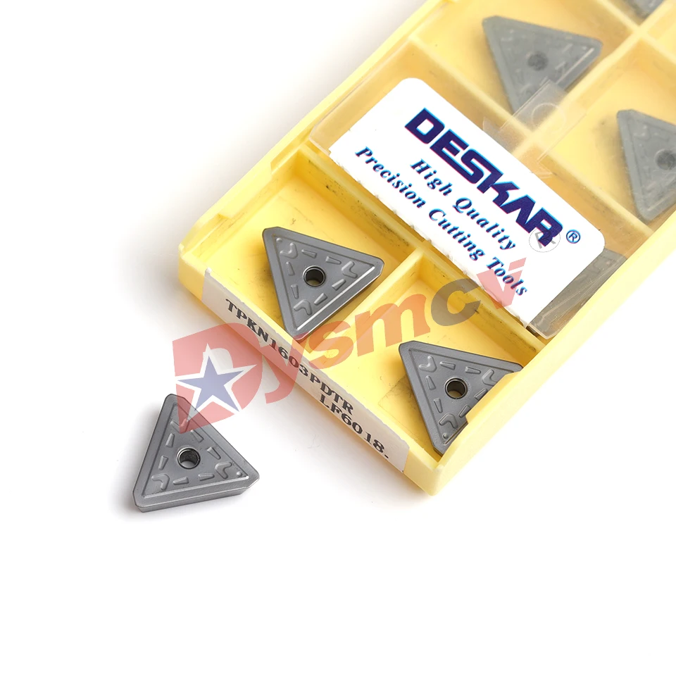 DESKAR 100% Original TPKN1603PDTR LF6018 Mesin Bubut CNC เครื่องมือตัดคาร์ไบด์มิลลิ่งเครื่องกลึงเครื่องกัดเครื่องมือสแตนเลสใบมีดเพชร