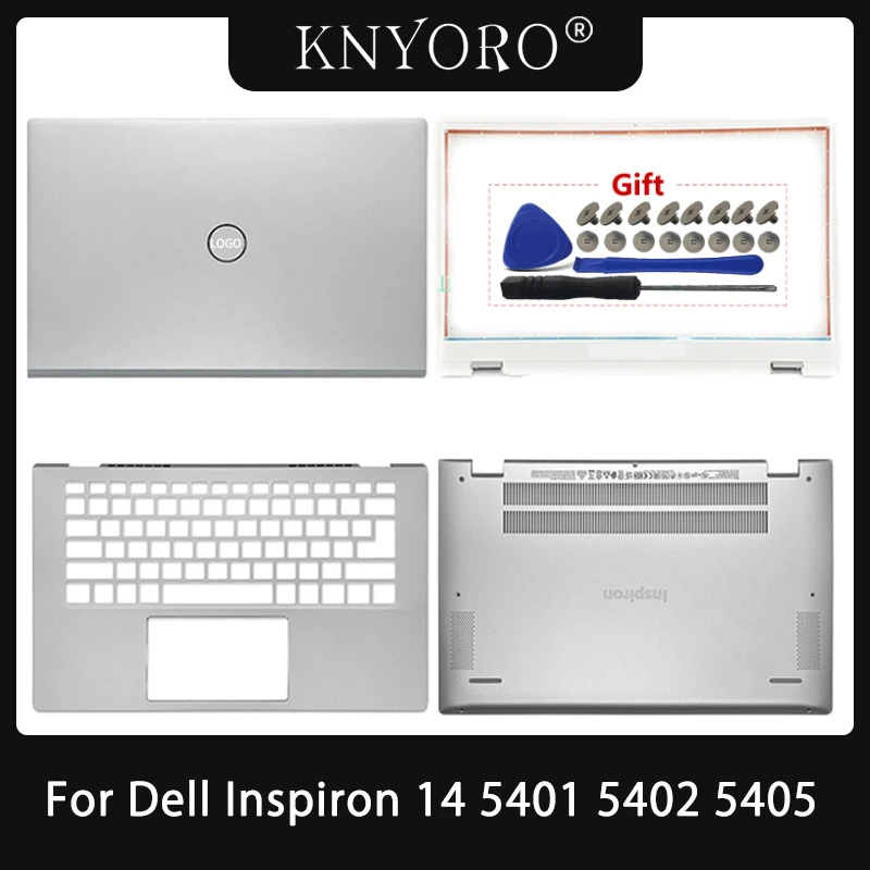 NEW Original For Dell Inspiron 14 5401 5402 5405 Laptop LCD Back Cover/Front Bezel/Palmrest Upper Top lower Bottom Case Hinges