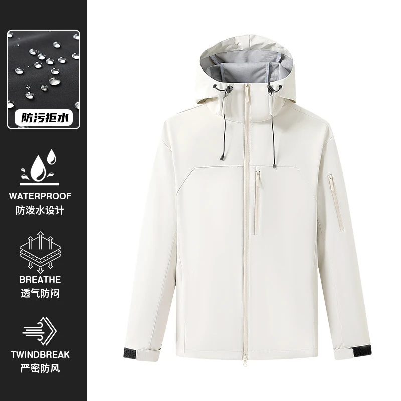 Cortavientos de concha suave para exteriores, escalada en roca, senderismo, Camping, pesca, escalada de montaña, viaje, salida, chaqueta deportiva de conducción autónoma