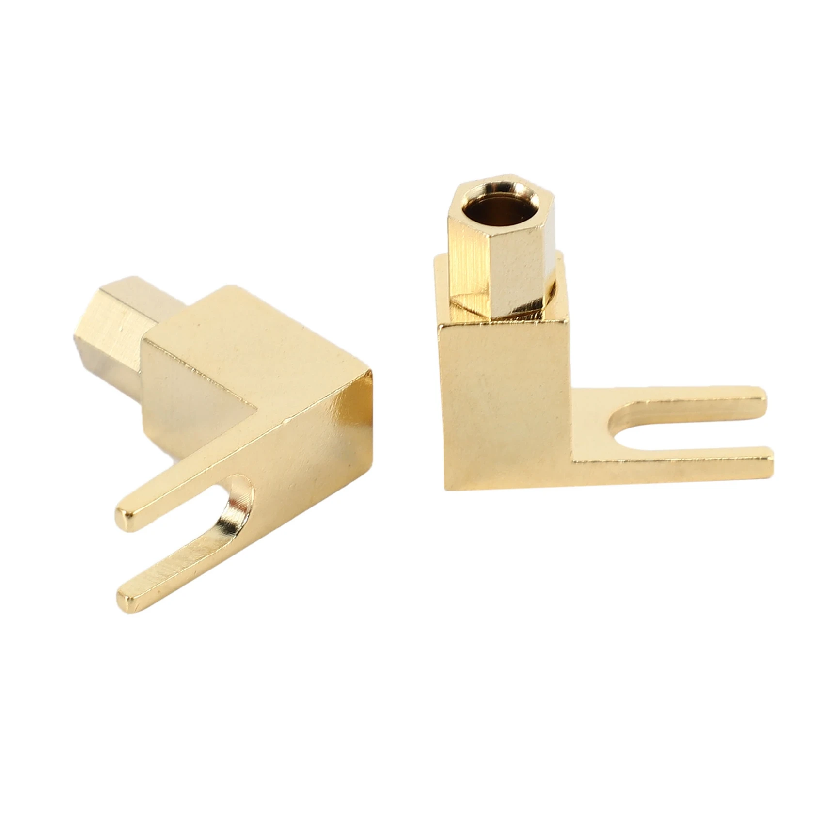 Hot Selling-8 Pcs Total Hi-End Banana To Spade Adapter Plug/Speaker Cable Connector [Wy-Yp01-8/Spade De L/8],8 Pcs Total Hi-End