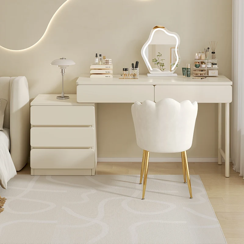 

Luxury Makeup Dressing Table Mirror Set Modern Princess Dressers Storage Drawers Hotel Coiffeuse De Chambre Furniture Home