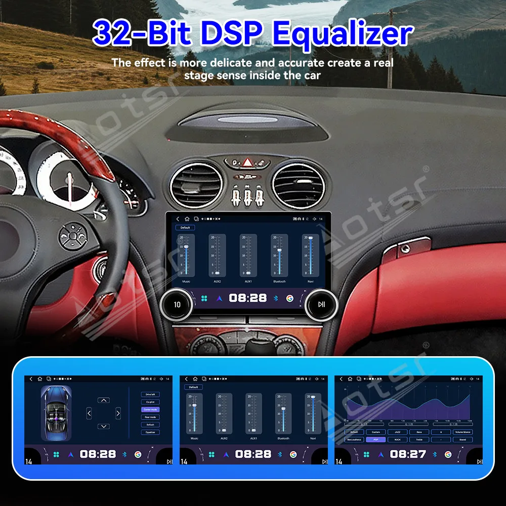 

11.5 Inch Dual Knob Car Radio For Mercedes-Benz SL 2003-2010 Android Multimedia Player Touch Screen GPS Navigation CarPlay Auto