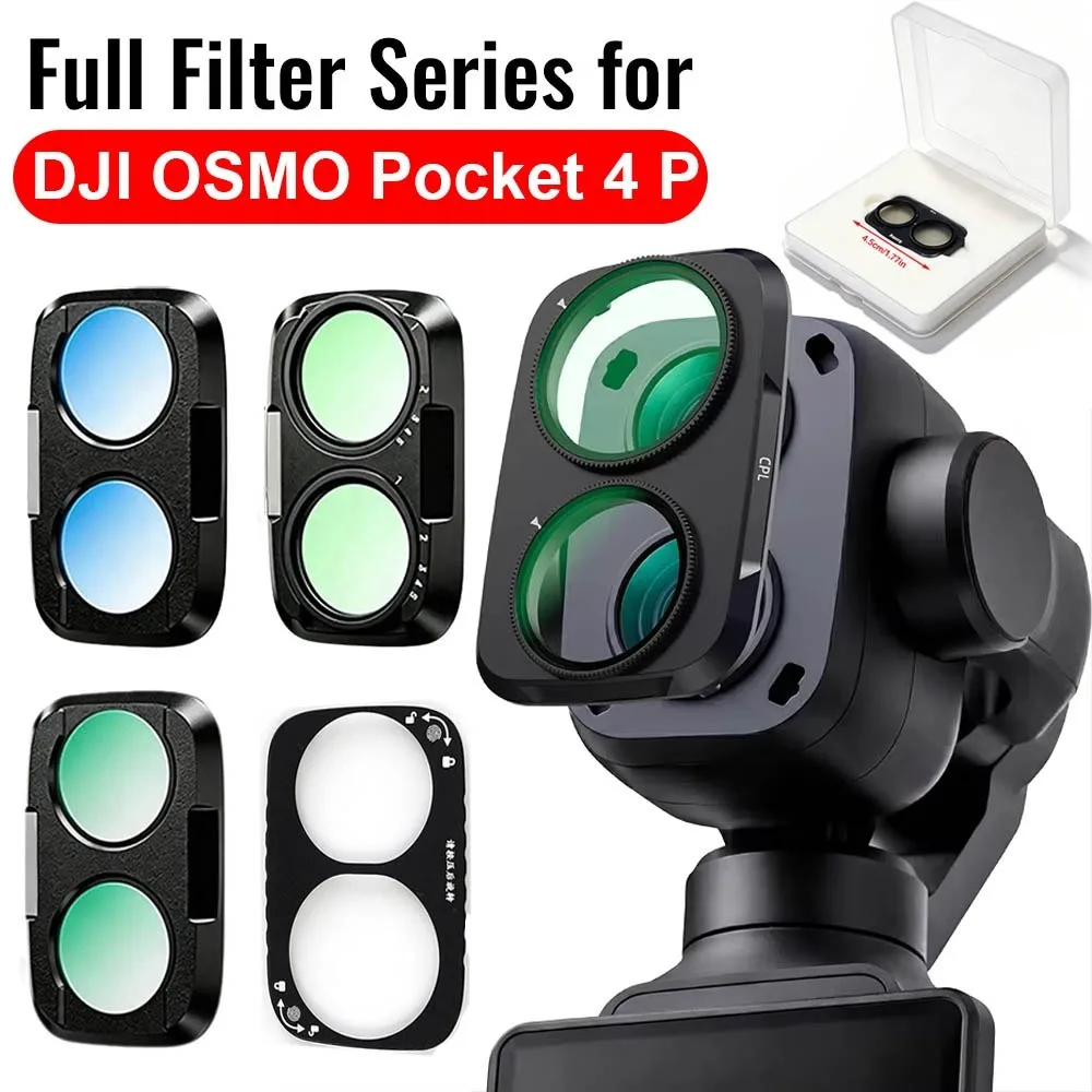 Objektivfilter für DJI OSMO Pocket 4 Pro CPL-Filter 1/4 Black Mist Filter OSMO 4P Action-Kamera-Filter Magnetische Schnellwechsel-Filter
