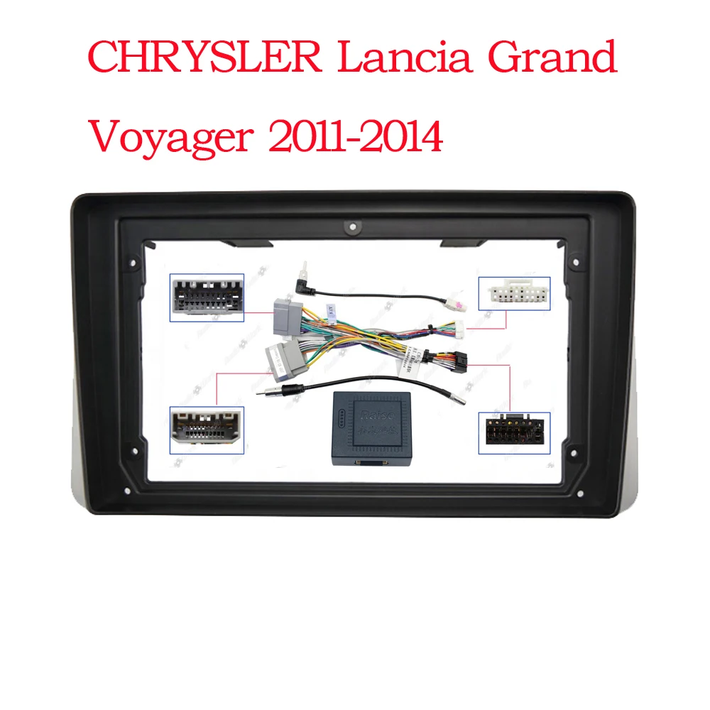

Car Radio Fascias Frame For Chrysler Grand Voyager 5 2011-2014 9 inch Stereo Panel Wiring Harness Power Cable Adapter Canbus Kit