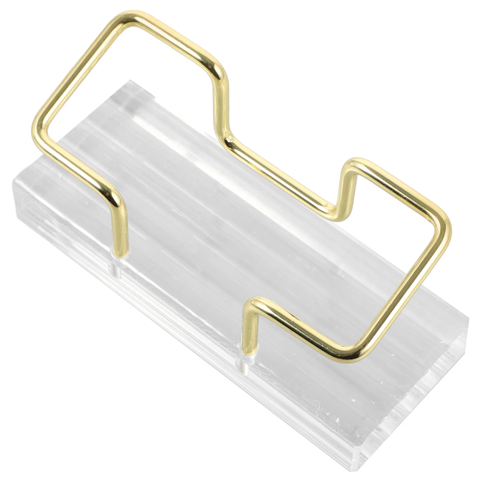 

Corrugated Acrylic Business Card Holder for Desk Display Rack Small Cards Stand Transparent Holders Office