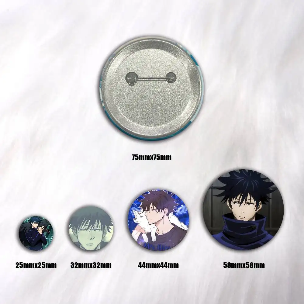 A-Megumi Fushiguro Anime Round Badges, Brooches, Clothing Accessories, Birthday Gifts, Anime Conventions