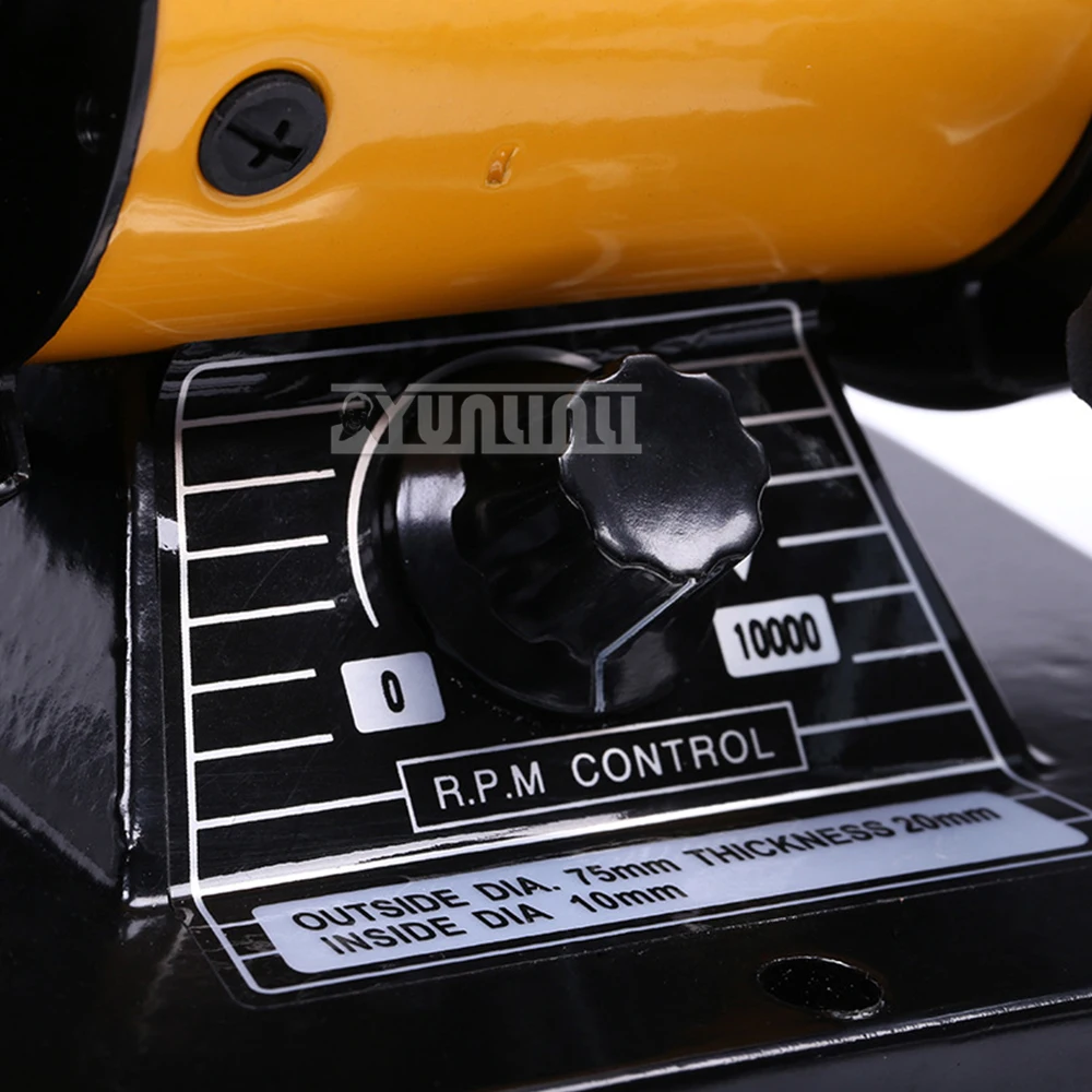 Amoladora eléctrica multifuncional de escritorio, máquina de pulido y grabado de velocidad Variable continua, 3 pulgadas