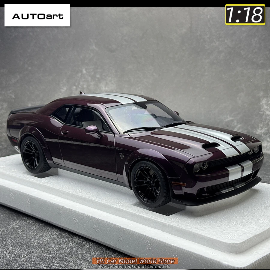 AUTOart 1/18 skala Nowy DODGE CHALLENGER SRT JAILBREAK 2022 Model samochodu Statyczna dekoracja Kolekcja na prezent świąteczny