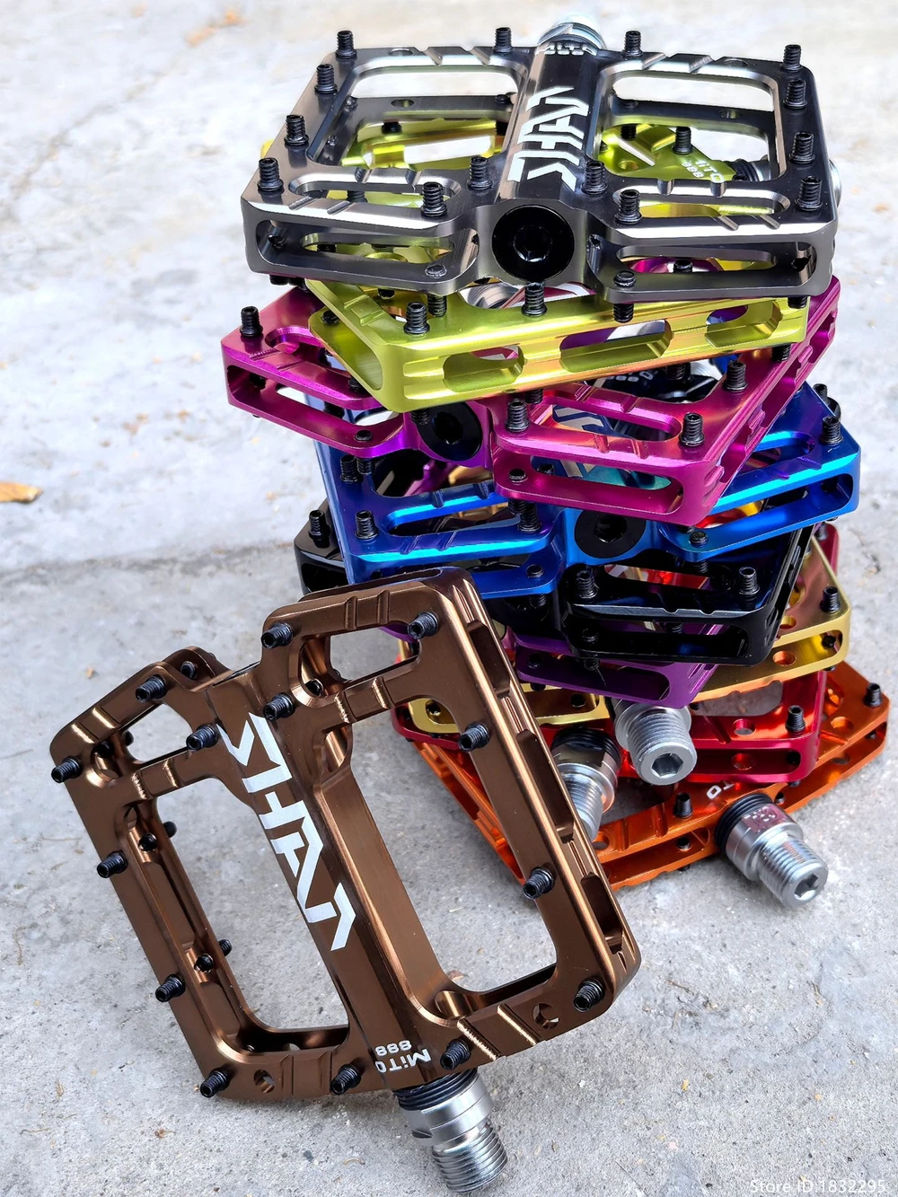 2025 شانماشي ميتول دواسات الدراجة الجبلية الطريق شقة عدم الانزلاق CNC 3 محامل مختومة دواسات الدراجة الطريق الدراجات اكسسوارات #3