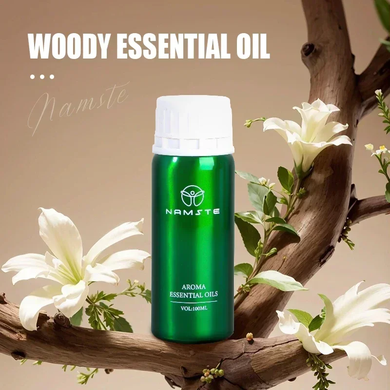 NAMSTE 100ML Woody Essential Oil Royalwood Natural Used for Electric Aroma Diffuser Air Fresheners Santal 33 Oud Wood Pine