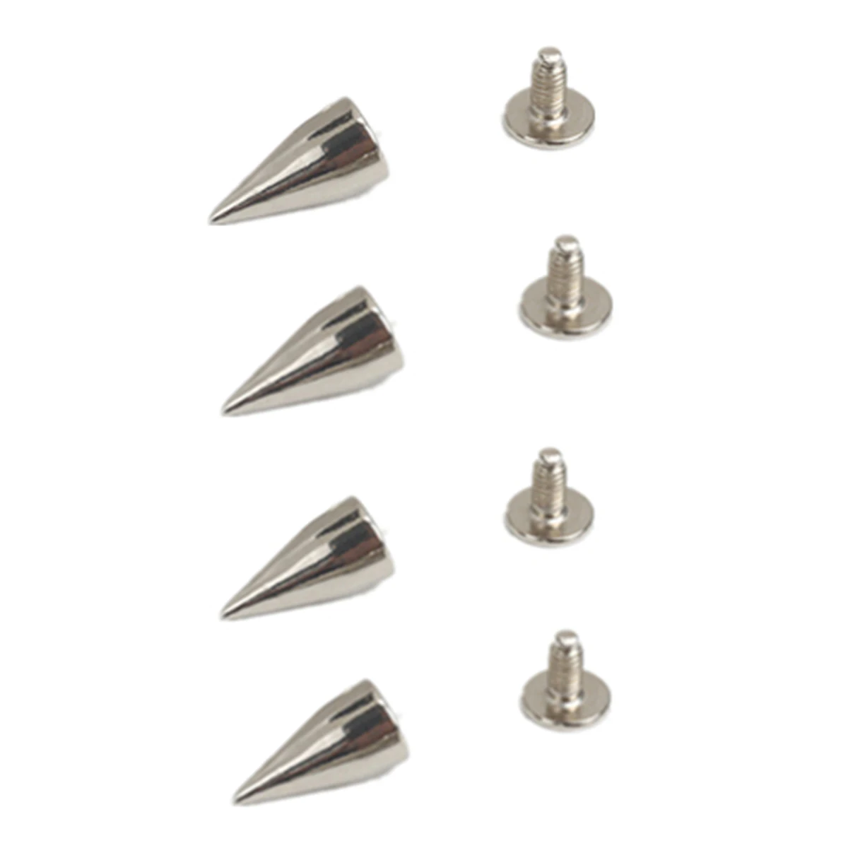 

100 Pcs Rivet Buttons Silver Color Nail Round DIY Shoes Screwback Studs Cone Metal Alloy Durable Crafts Clothes Making