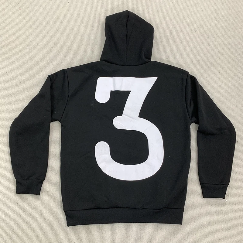 Y2K Vintage Gothic Aesthetics Hooded Sweatshirt Casual Number 3 Face Printing Autumn Winter Commuter Fashion Street Women Hoodie